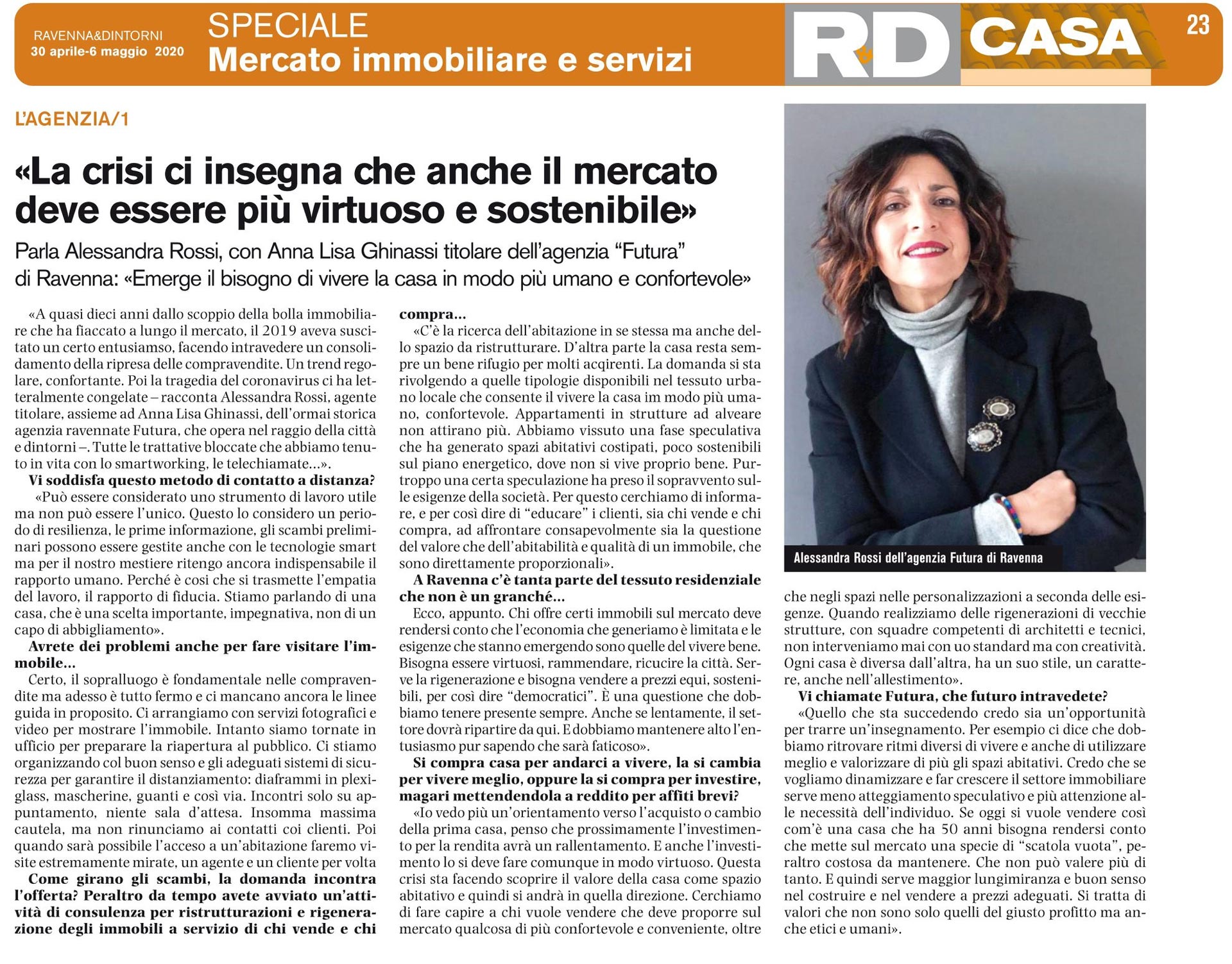 intervista RD casa Alessandra Rossi